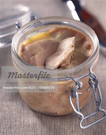 Jar of foie gras