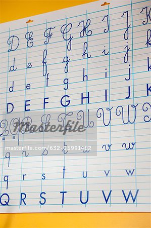 Lettres de l'alphabet