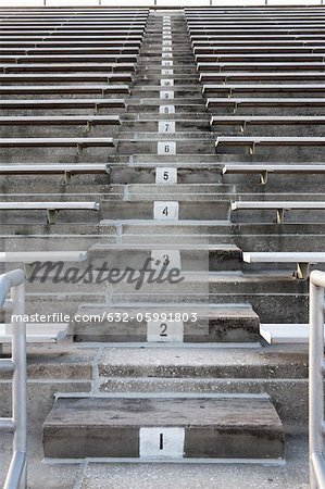 Gradins du stade vide