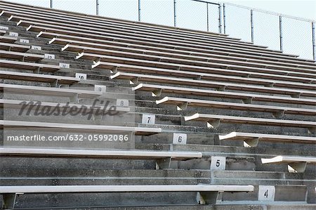 Gradins du stade vide