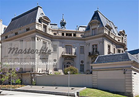 The magnificent French embassy building in Buenos Aires, once the private residence of Ortiz Basulado.