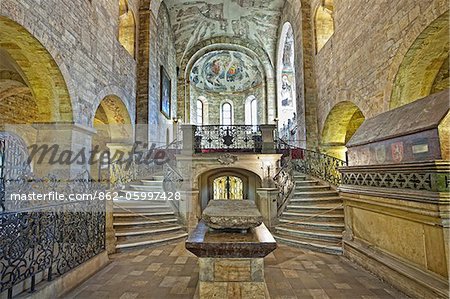 Europe, République tchèque, région de Bohême centrale, Prague. Château Hradcany, cathédrale Saint-Guy, Basilique de Saint-Georges