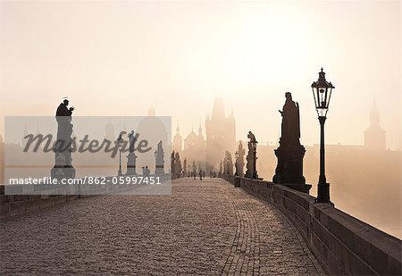 Europe, Czech Republic, Central Bohemia Region, Prague. Charles Bridge.