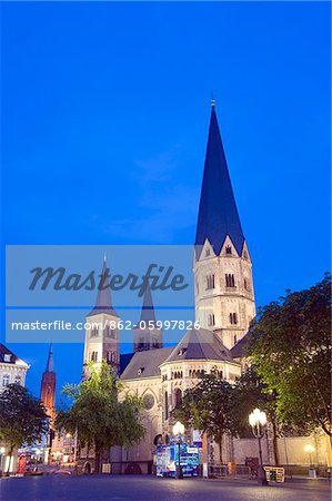 Allemagne, Westphalie, Rhénanie du Nord, Europe, Bonn, basilique papale de Bonn Minster