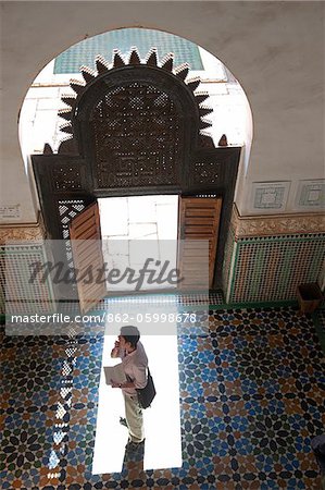 Ben Youssef Medersa ist die größte Medersa in Marokko, ursprünglich eine religiöse Schule unter Abou el Hassan gegründet.