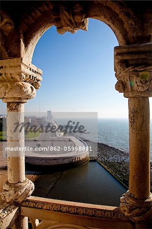 District de Torre de Belém, Belém Tower ou tour de Saint-Vincent, patrimoine mondial de l'UNESCO, Belem, Lisbonne, Portugal, Europe