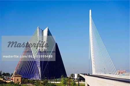 Europe, Spain, Valencia, Puente del Grao, City of Arts and Sciences