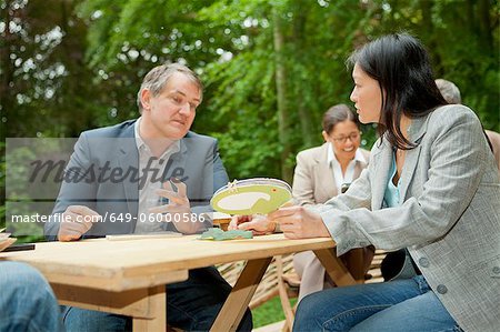 Business people talking in meeting