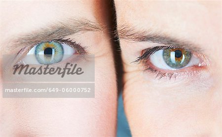 Gros plan des deux yeux womens