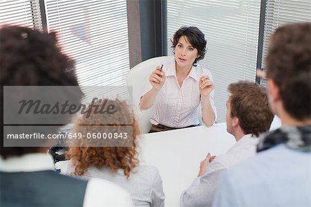 Business people talking in office