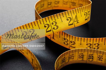 Close up of measuring tape