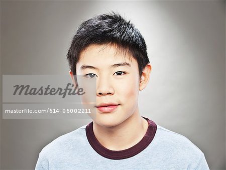 JEUNE ADOLESCENT PORTRAIT GARCON Stock Photo