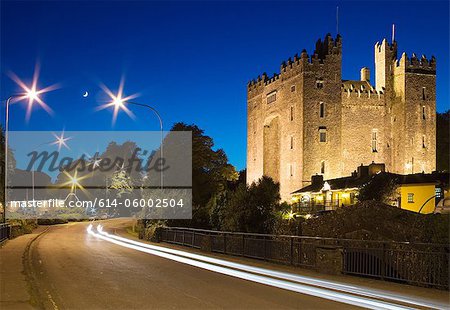 Bunratty castle à nuit, bunratty, comté de clare, Irlande