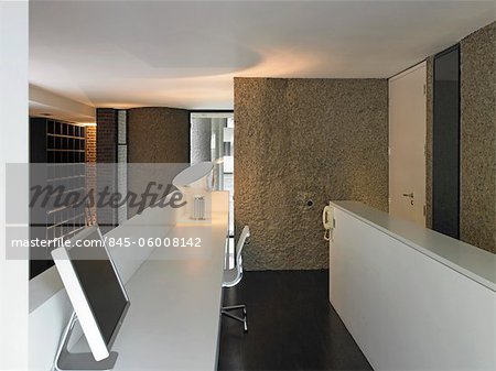 Home office in Barbican Apartment, London, UK. Architects: Mackay and Partners