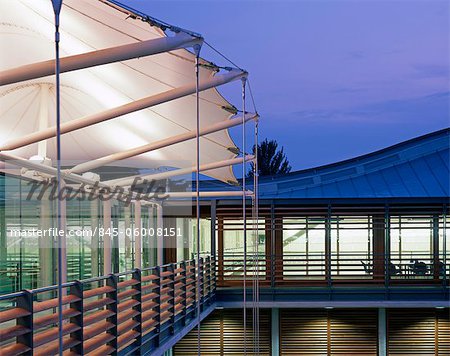 LTA Roehampton, private members' sports club, Surrey, England, UK. Architects: Hopkins