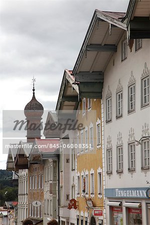 Bâtiments traditionnels de Bad Tolz, en Bavière,