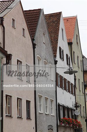 Gabled buildings in Weilheim, Bavaria