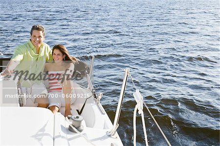 Couple sur voilier