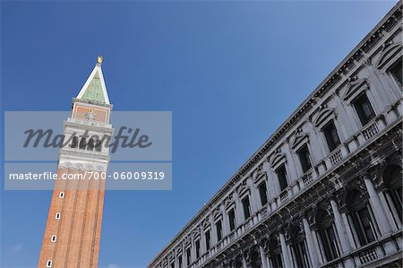 Campanile de Saint Marc, Venise, Vénétie, Italie