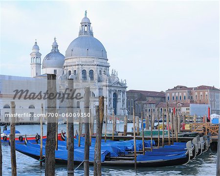 Église de Santa Maria della Salute et le Grand Canal, Venise, Vénétie, Italie