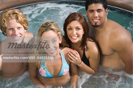 Portrait de groupe sur Hot Tub