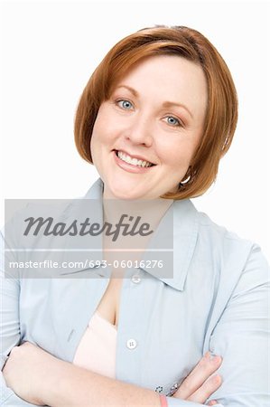 Portrait de femme mature souriante