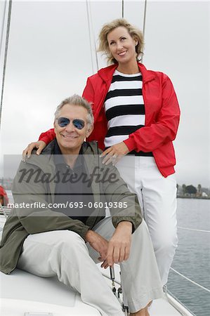 Couple sur yacht