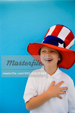Patriotische Boy
