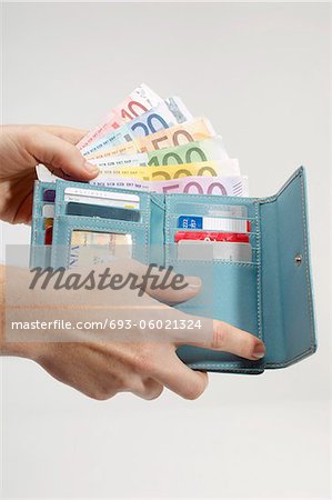 Brieftasche voller Geld