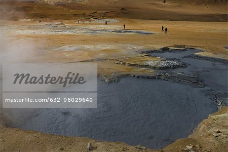 Mudpot géothermique, Namafjall, Islande