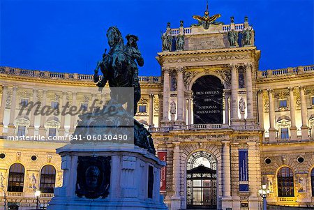 Heldenplatz und Hofburg, UNESCO Weltkulturerbe, Wien, Österreich, Europa