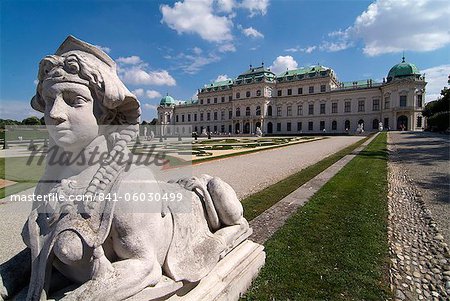 Belvedere Palace, UNESCO World Heritage Site, Vienna, Austria, Europe