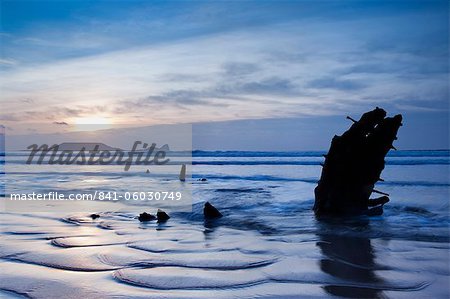 Wreck of Helvetia, Worms Head, Rhossili Bay, Gower, West Wales, Wales, United Kingdom, Europe