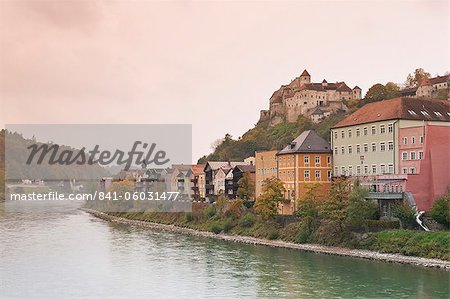 The Salzach River in Burghausen, Bavaria, Germany, Europe