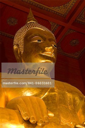 Buddha statue, Phra Mongkhon Bophit, Ayutthaya, UNESCO World Heritage Site, Thailand, Southeast Asia, Asia