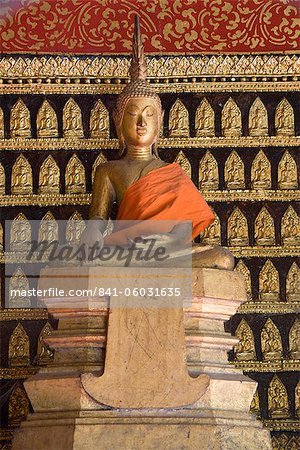 Reclining Buddha Shrine (Red Chapel), Wat Xieng Thong, UNESCO World Heritage Site, Luang Prabang, Laos, Indochina, Southeast Asia, Asia