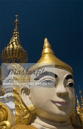 NAT (Geist) Statue, Shwedagon Pagode, Yangon (Rangoon), Myanmar (Birma), Asien