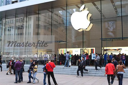 Apple Store, Nanjing Road East, Nanjing Dong Lu, Shanghai, China, Asien