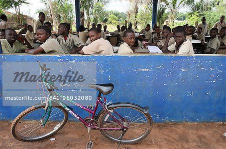 Secondary school in Africa, Hevie, Benin, West Africa, Africa