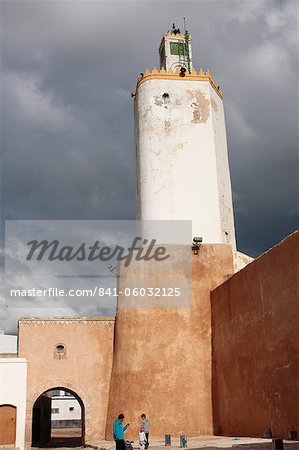Minarett in El Jadida, Marokko, Nordafrika, Afrika