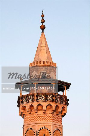 Minaret, Tunis, Tunisie, Afrique du Nord, Afrique Minaret, Tunis, Tunisie, Afrique du Nord, Afrique