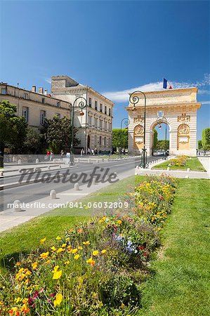 The Arc de Triomphe, Rue Foch, Montpellier, Languedoc-Roussilon, France, Europe