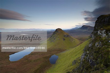 A view southwards along the Trotternish Peninsula from the mountain Bioda Buidhe, Isle of Skye, Inner Hebrides, Scotland, United Kingdom, Europe