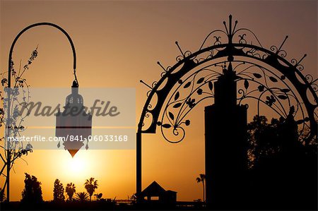 Minaret de la Koutoubia au coucher du soleil, Marrakech, Maroc, l'Afrique du Nord, Afrique