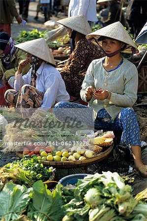 Bodenständiges Markt, Hue, North Central Coast, Vietnam, Indochina, Südostasien, Asien