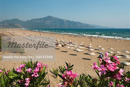 Turtle Beach, près de Dalyan, Aegean, Anatolie, Turquie, Asie mineure, Eurasie