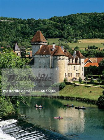 Chateau de Cleron, Cleron, Loue Valley, Franche Comte, France, Europe