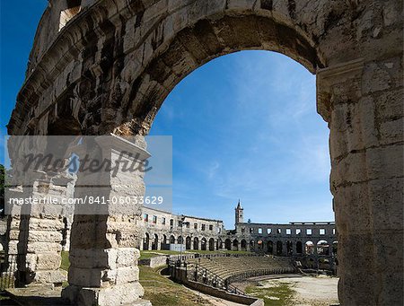 The Roman Amphitheatre, Pula, Istria, Croatia, Europe