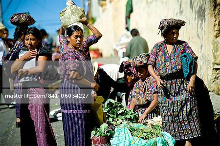 Marché à Solola, Western Highlands, le Guatemala, l'Amérique centrale
