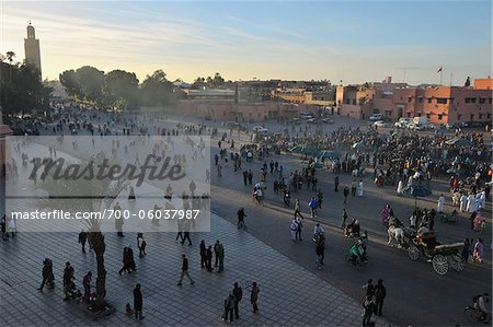 Djemaa El Fna Marktplatz, Marrakesch, Marokko